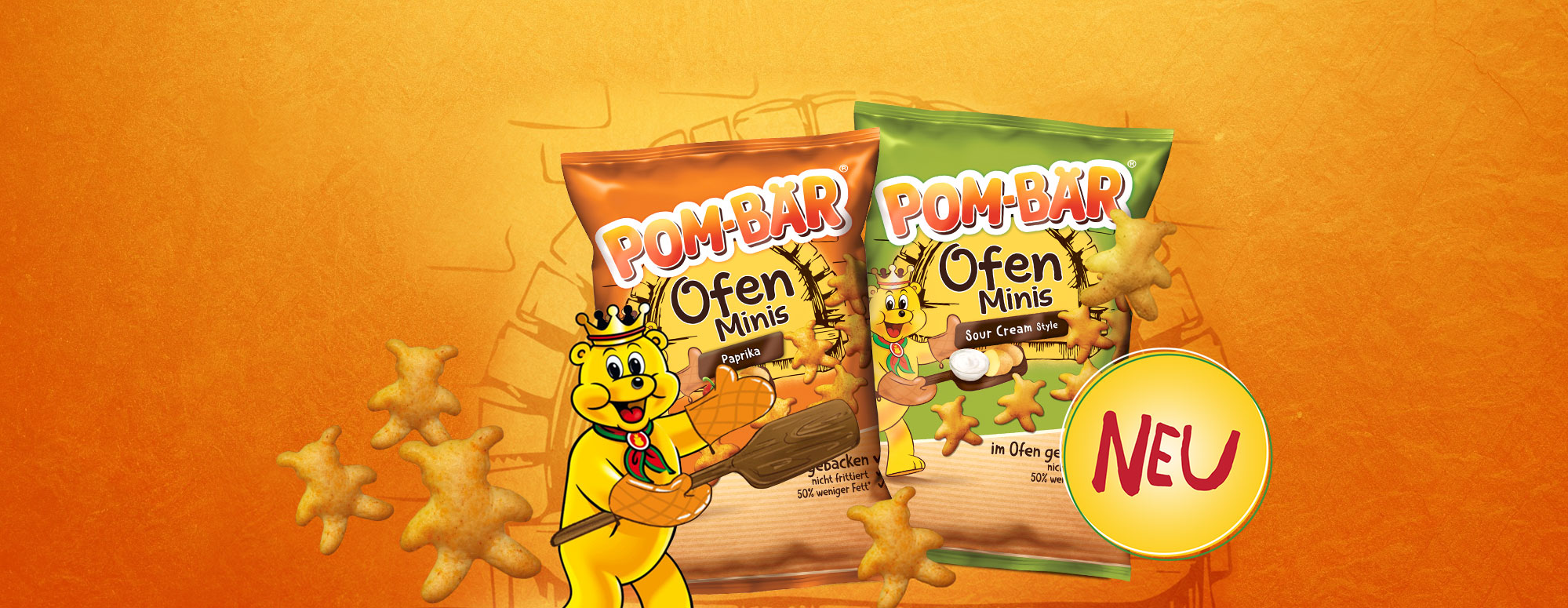 Der gebackene Snack in Bärenform
